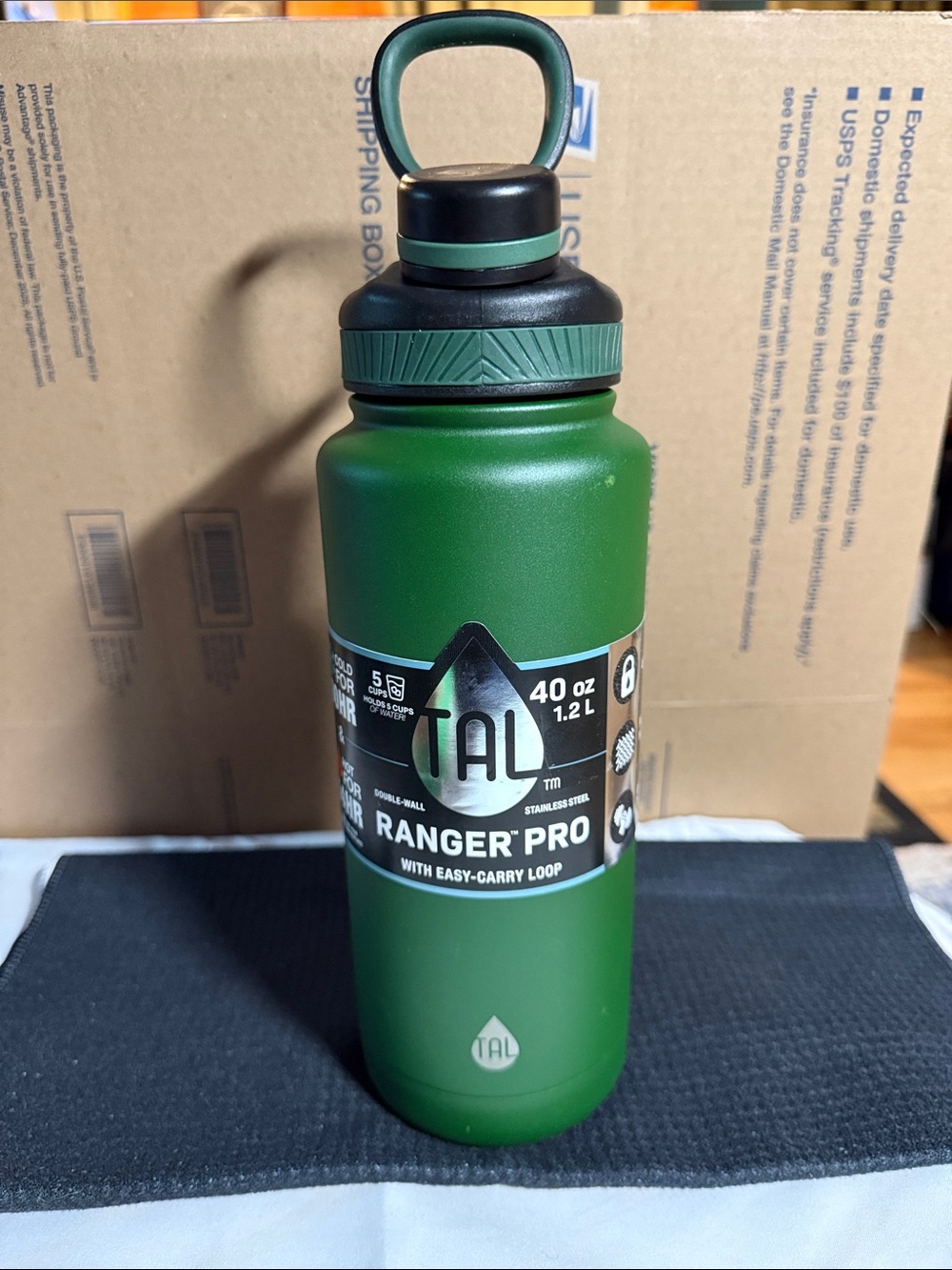 TAL Ranger Pro 40 oz Insulated Water Bottle — Green